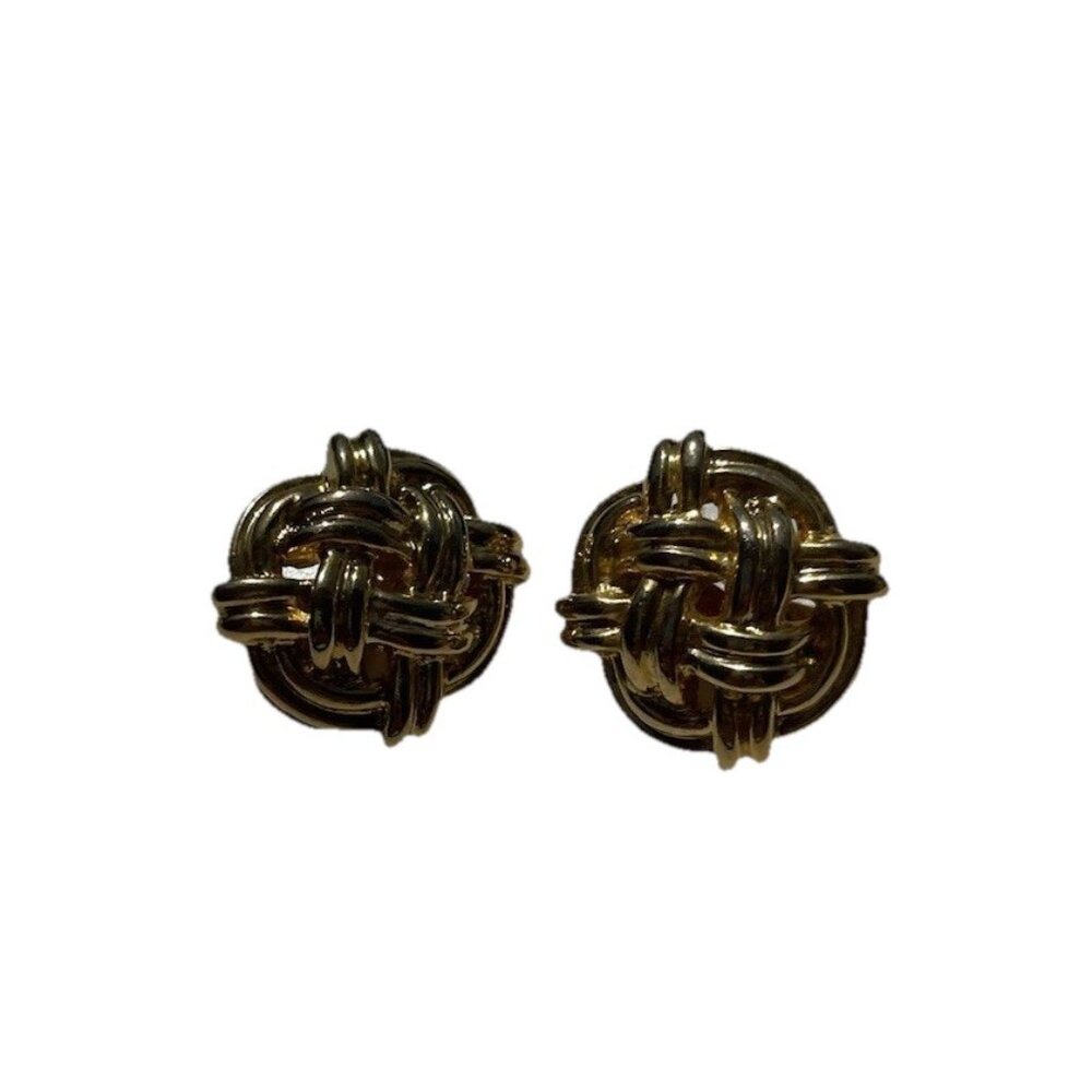 Vintage Cookie Lee Earrings Women’s Modern Quality Gold Gunmetal Chain Clip On